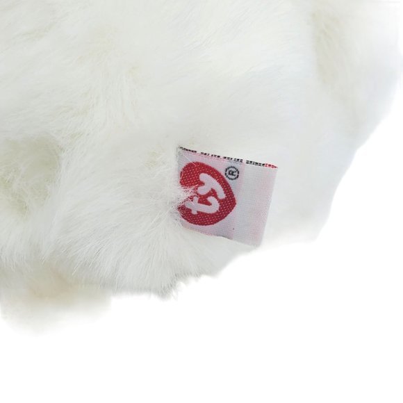 1997 TYChristmas White Teddy Bear Stuffed Animal Plush Holiday Romeo VTG Plush - Picture 4 of 6